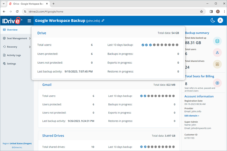 Google Workspace Backup