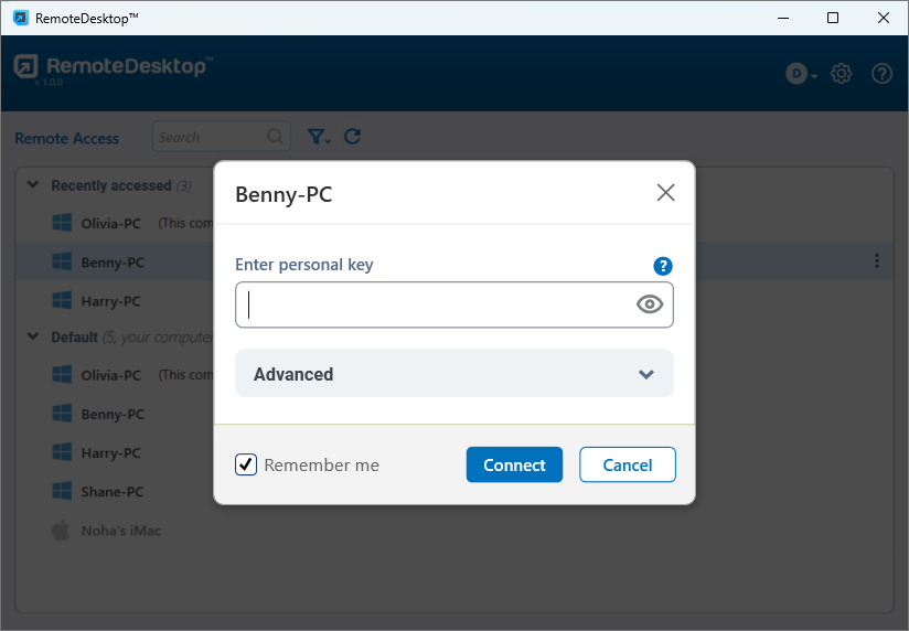 Connect to active session